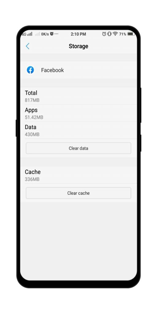how to fix insufficient storage problem in phones remove-clear-app-cache