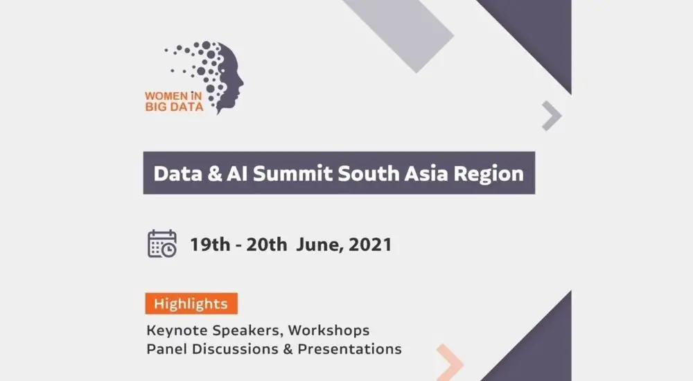Women in Big data Virtual Data and AI summit south asia
