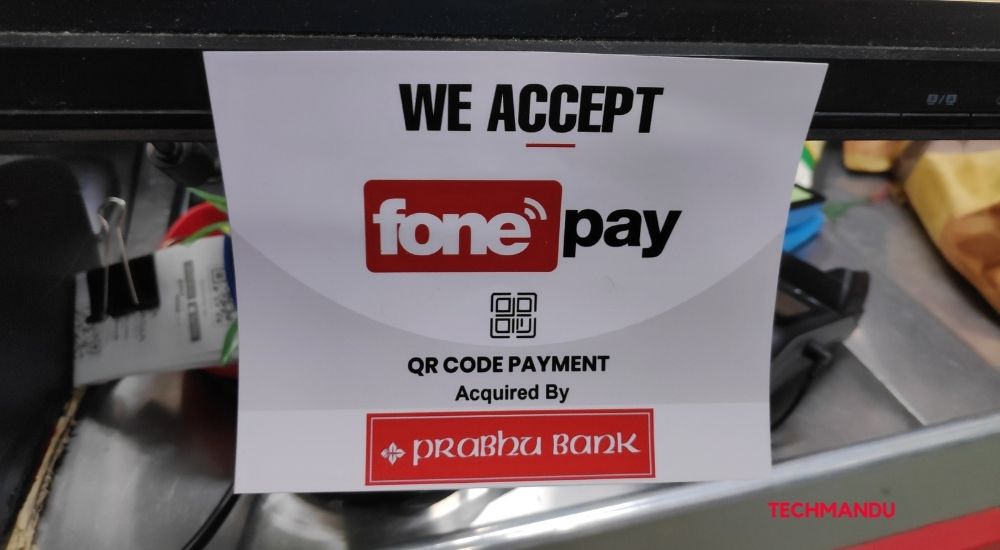 Fonepay QR code payment in Bhatbhateni