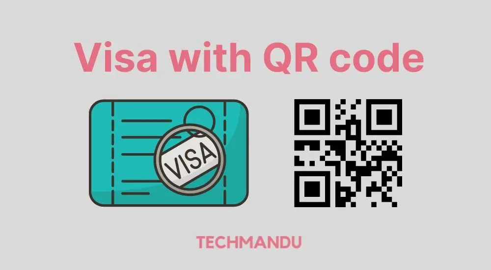 Visa with QR code in Nepal