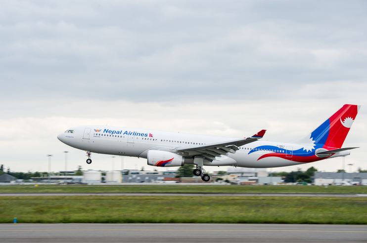Nepal Airlines Aircraft Take off