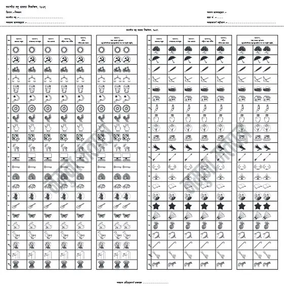 Type of Ballot Paper