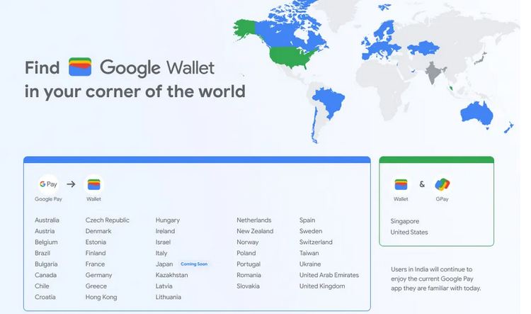 Google Wallet app roll out across the world