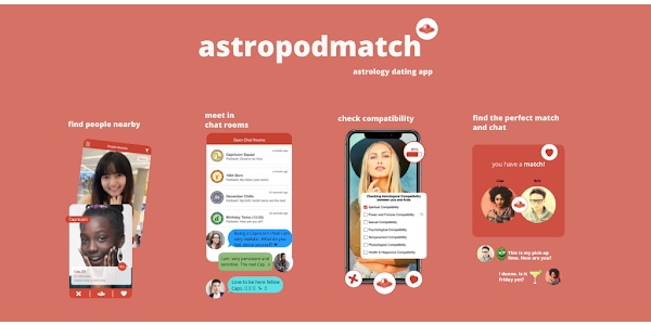 AstroPod dating app mobile app interface