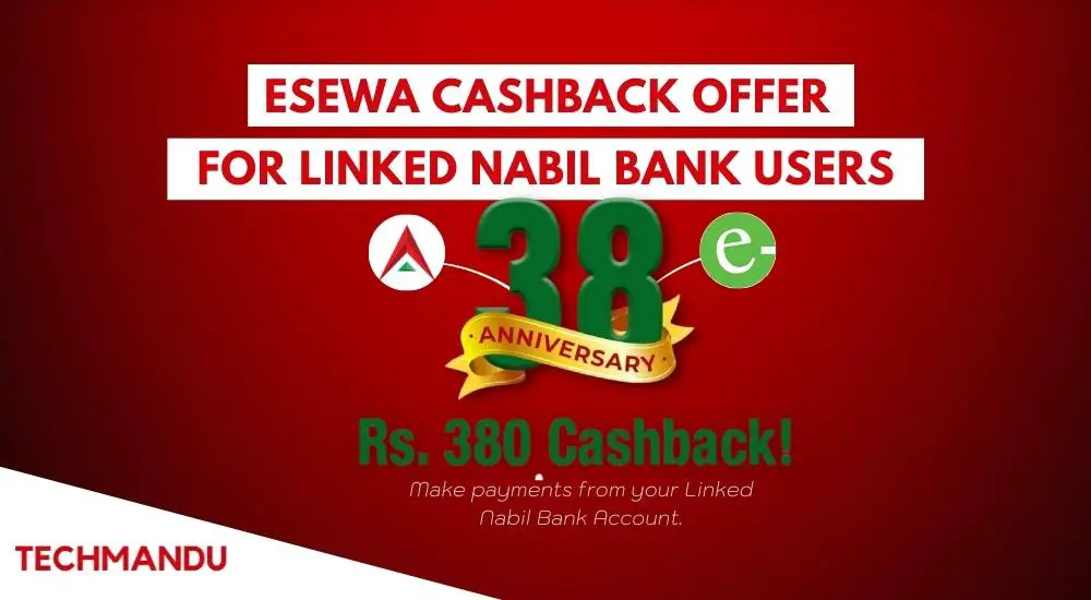 eSewa Cashback Offer for Linked Nabil Bank Users