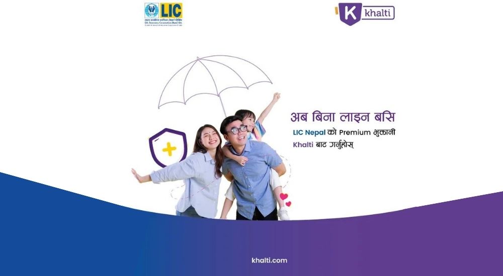 pay your LIC Nepal premium from Khalti