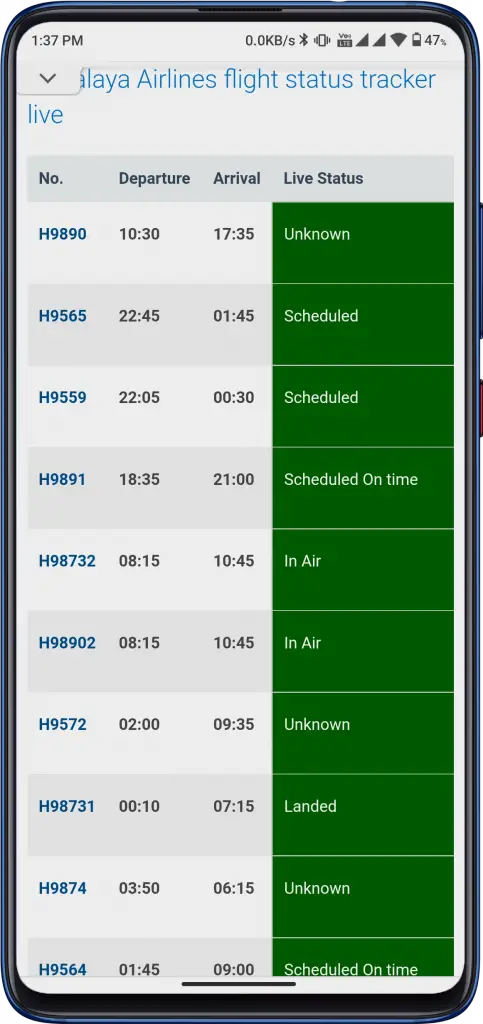 How to Check Himalaya Airlines Flight Status