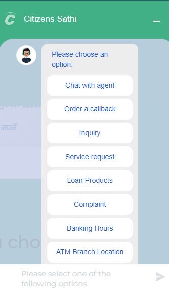 Citizens Bank Chatbot

