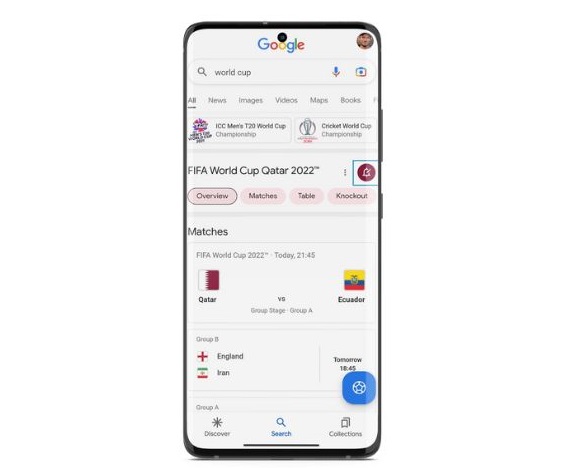 Google updates on FIFA World Cup