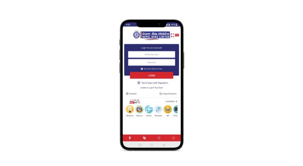 Nepal Bank mobile banking app