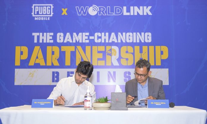 worldlink and pubg sign collaboration Nepal