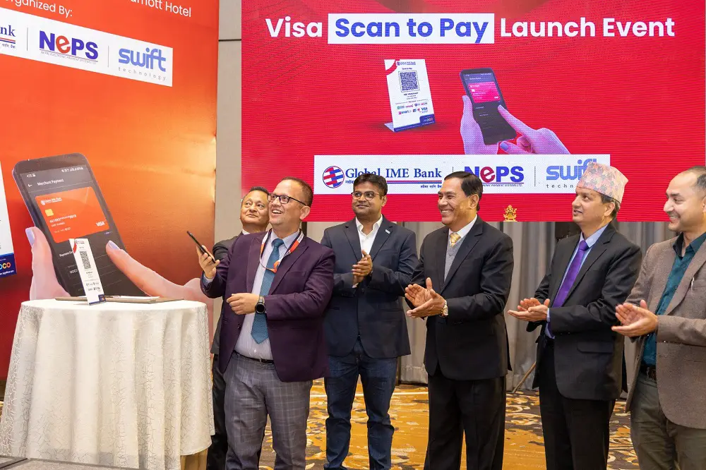global ime bank launches visa scan to pay