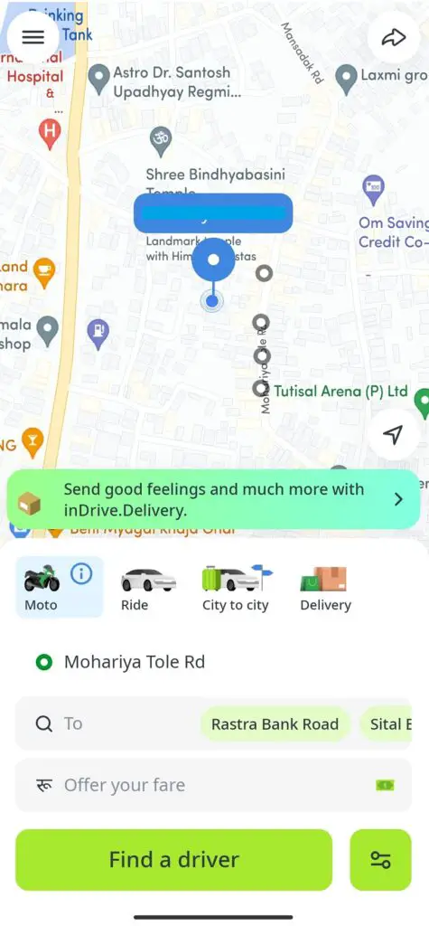 inDrive app ride-sharing