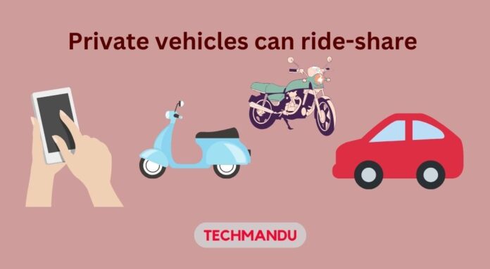 private cars bikes can ride-sharing in Gandaki Province Pokhara