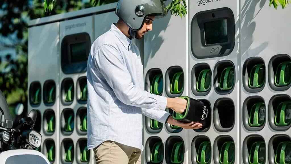 Gogoro EV battery swapping station in Kathmandu