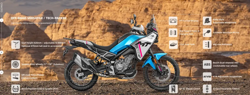 CFMoto 450MT Features