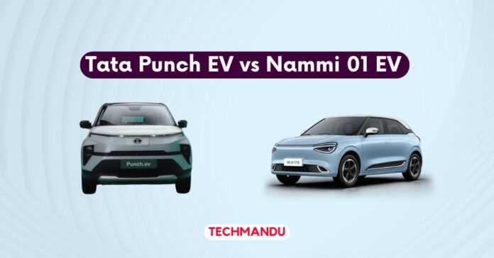 Tata Punch EV Vs Nammi 01 EV Nepal