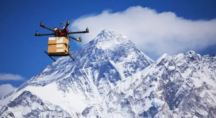 Drone waste management at Mt. Everest