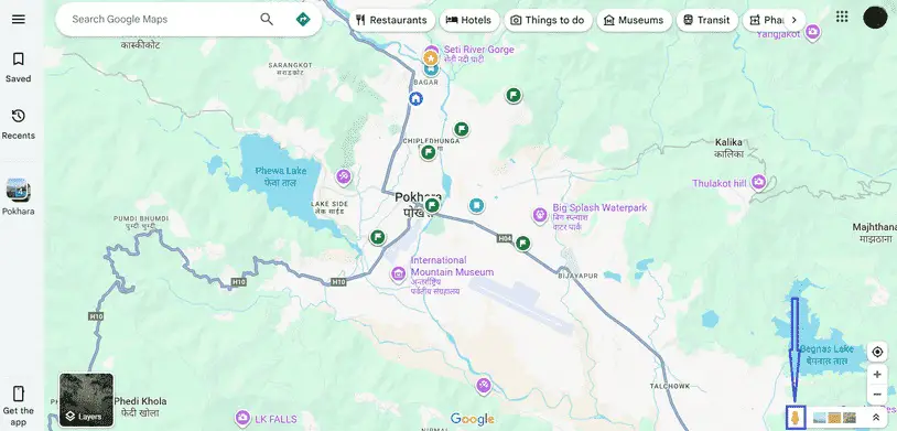 How to use Google Maps Street View in Nepal